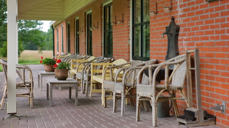 The retreat centre terrace