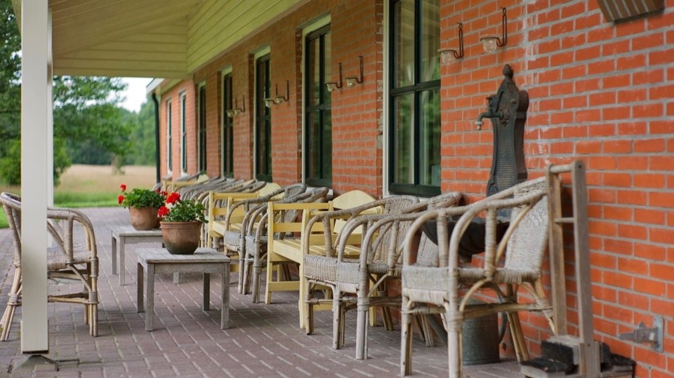The retreat centre terrace