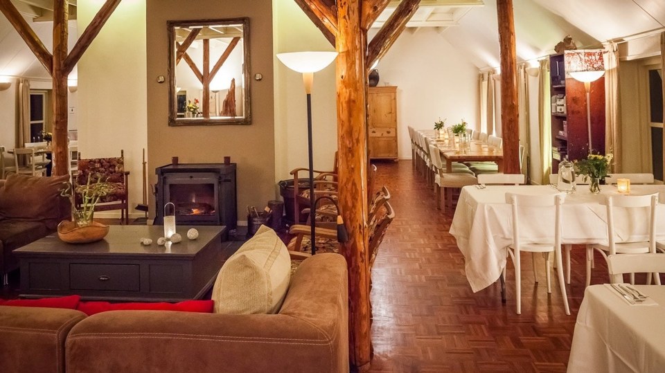 The fireside living room