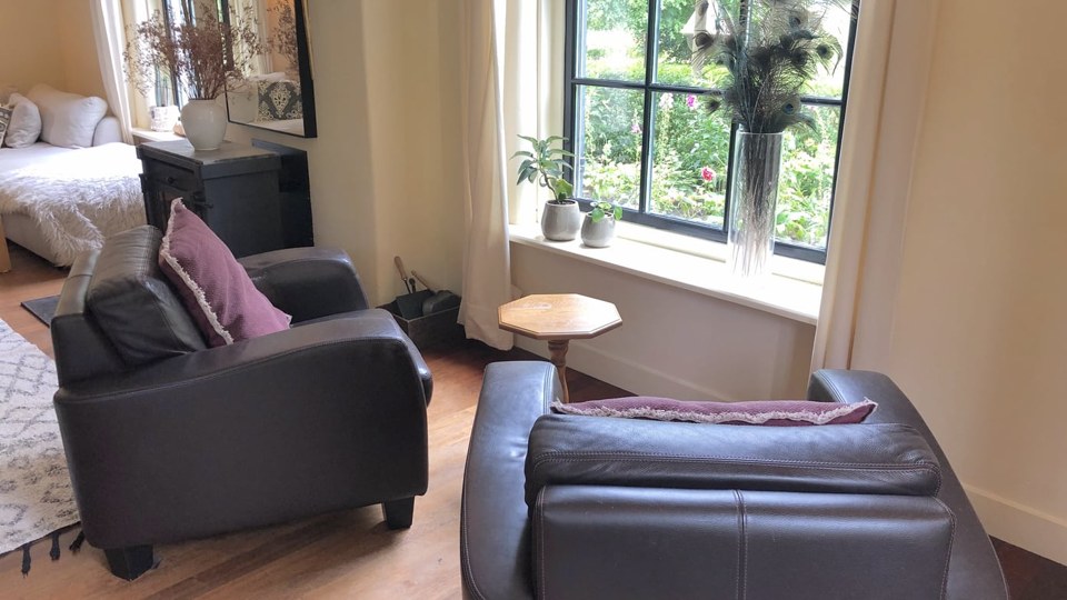 A seating corner in the living room
